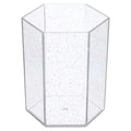 Acrylic Pencil Holder, Makeup Brush Holder Hexagon Desktop Organizer