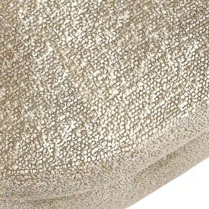 Oval Storage Bench Fabric Upholstered Entryway Bench with Rubber Wood Legs for Bedroom, Entryway, Living Room(43.5x16x16)