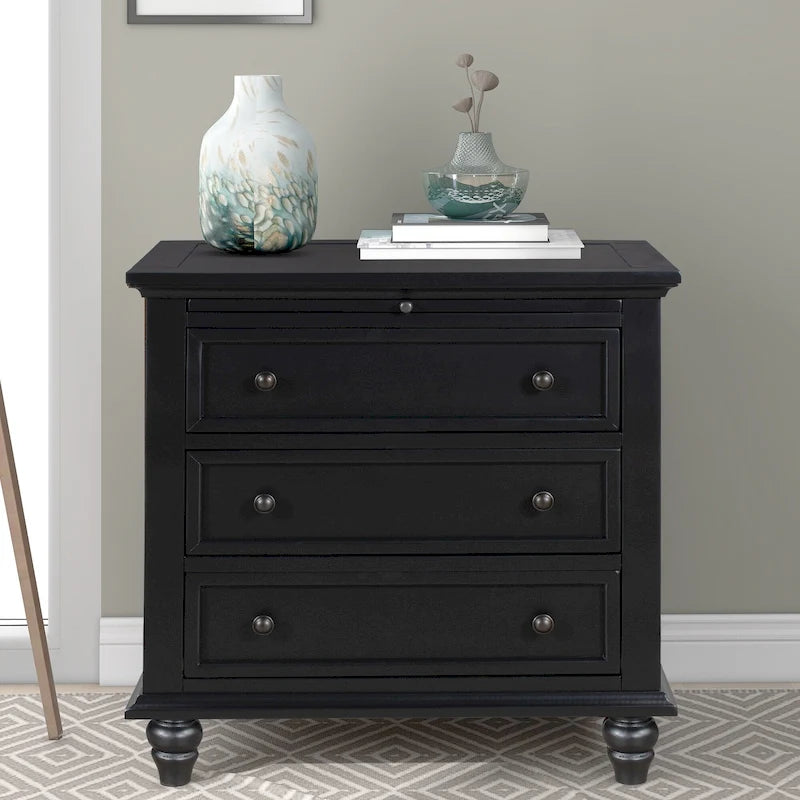 Modern Storage Wooden Cabinet with Three Drawers for Bedroom and Living Room
