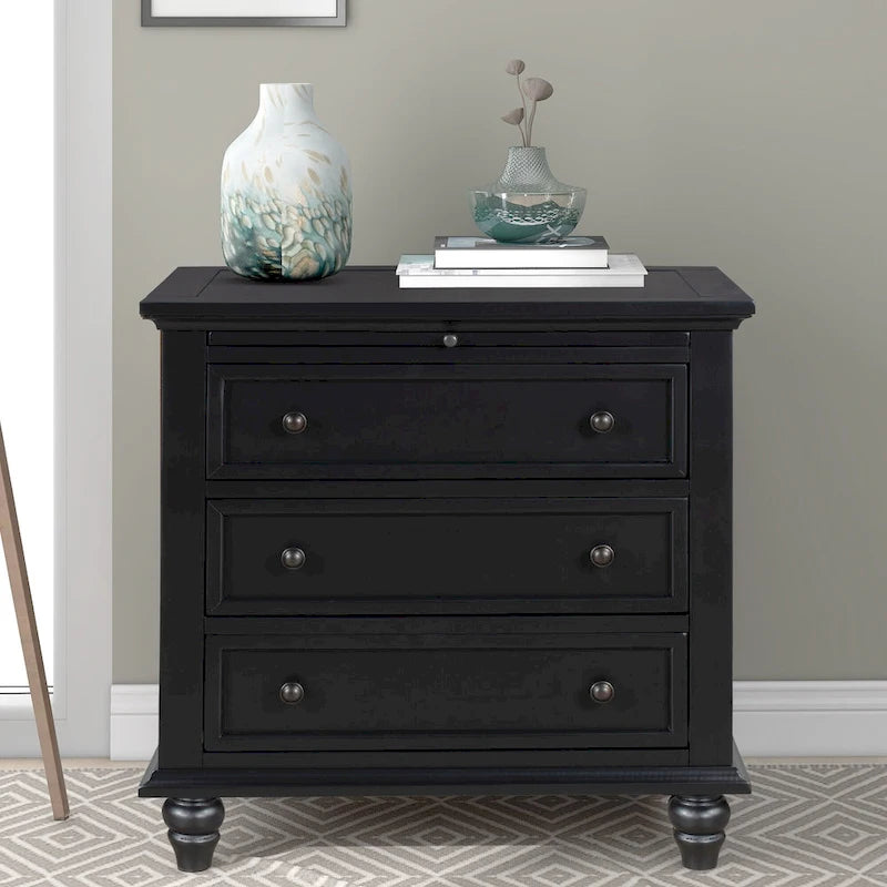 Modern Storage Wooden Cabinet with Three Drawers for Bedroom and Living Room