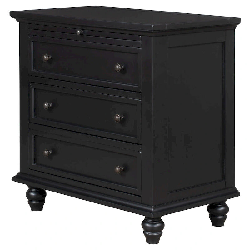 Modern Storage Wooden Cabinet with Three Drawers for Bedroom and Living Room