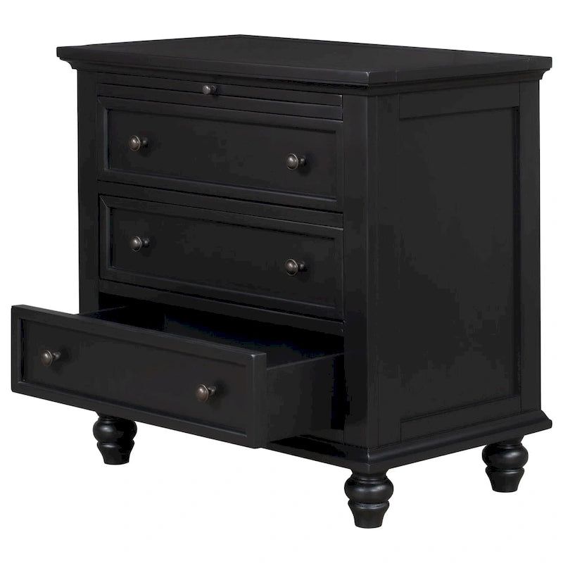 Modern Storage Wooden Cabinet with Three Drawers for Bedroom and Living Room