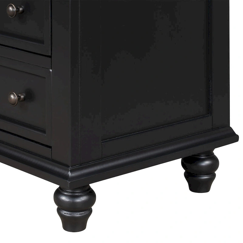 Modern Storage Wooden Cabinet with Three Drawers for Bedroom and Living Room