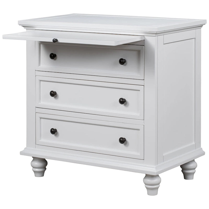 Modern Storage Wooden Cabinet with Three Drawers for Bedroom and Living Room