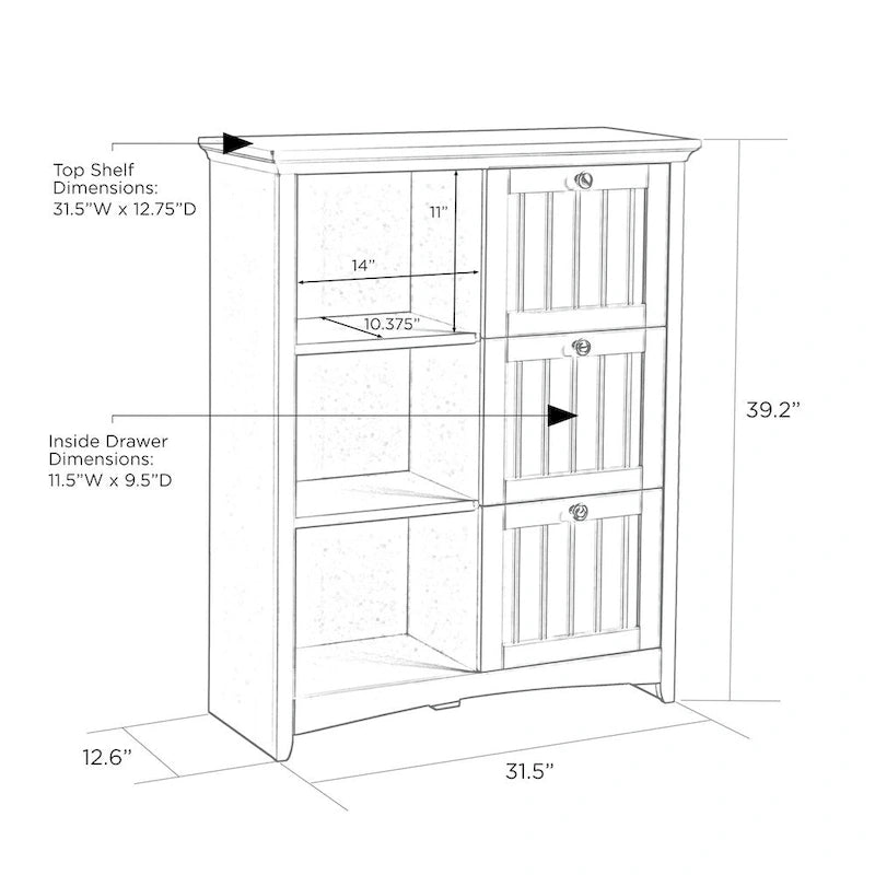 3-drawer Storage Chest