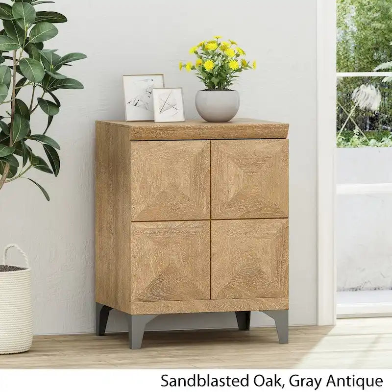 Handcrafted Mango Wood Cabinet by