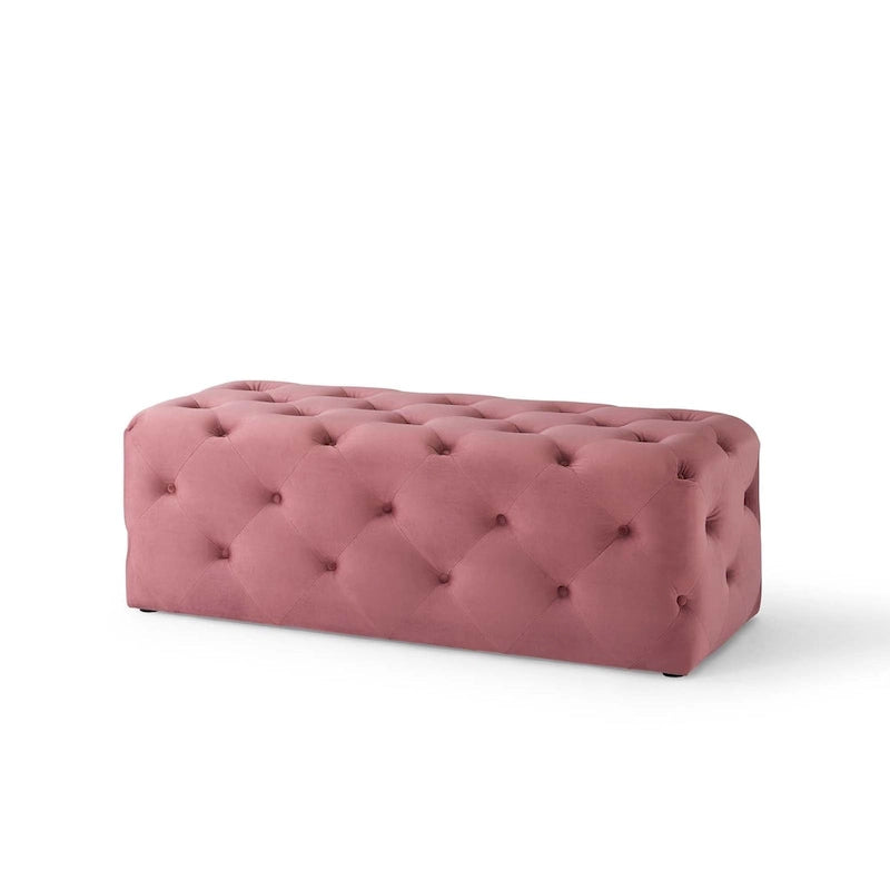 Carson Carrington Ullervad 48-inch Button Tufted Entryway Velvet Bench