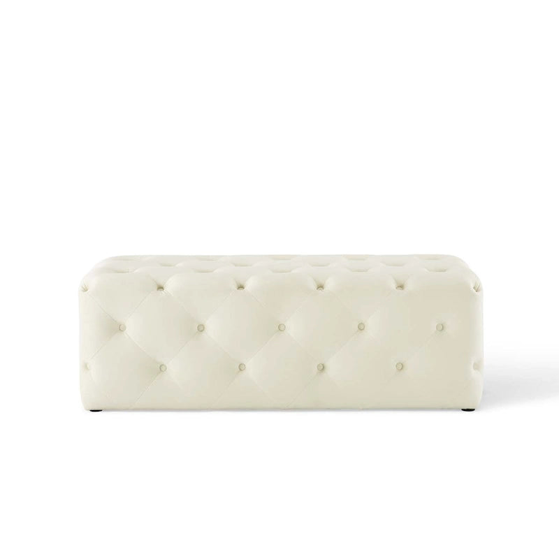 48-inch Button Tufted Entryway Velvet Bench