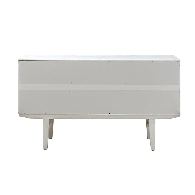 Modern Carved Geometric Patterns Sideboard By