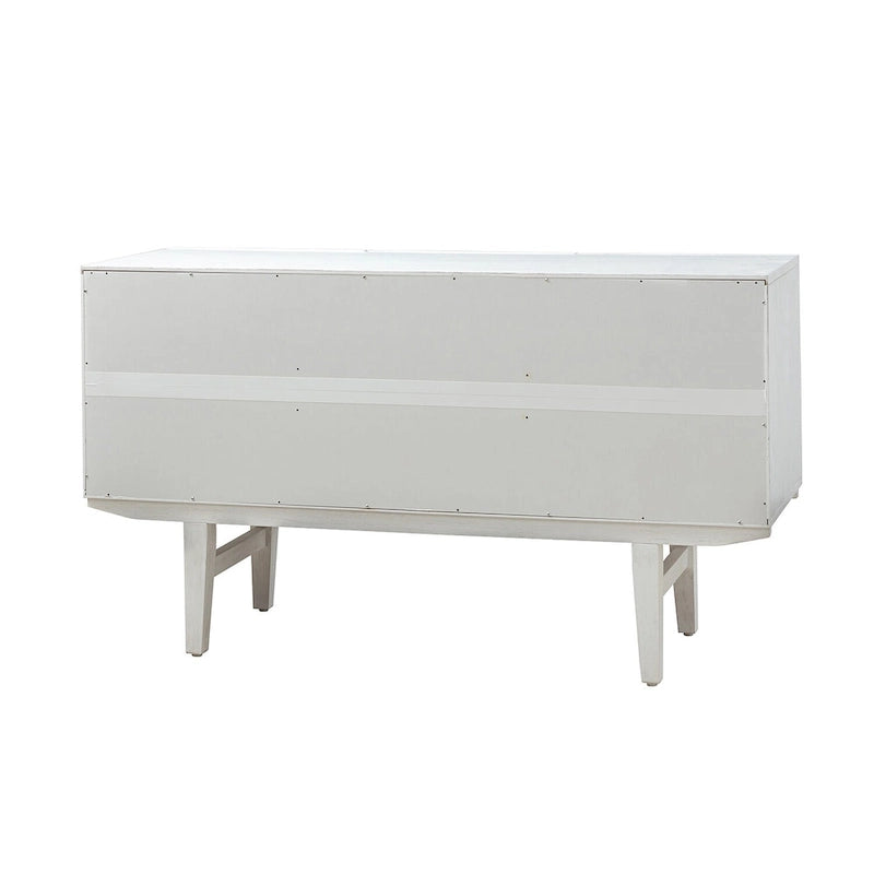 Modern Carved Geometric Patterns Sideboard By