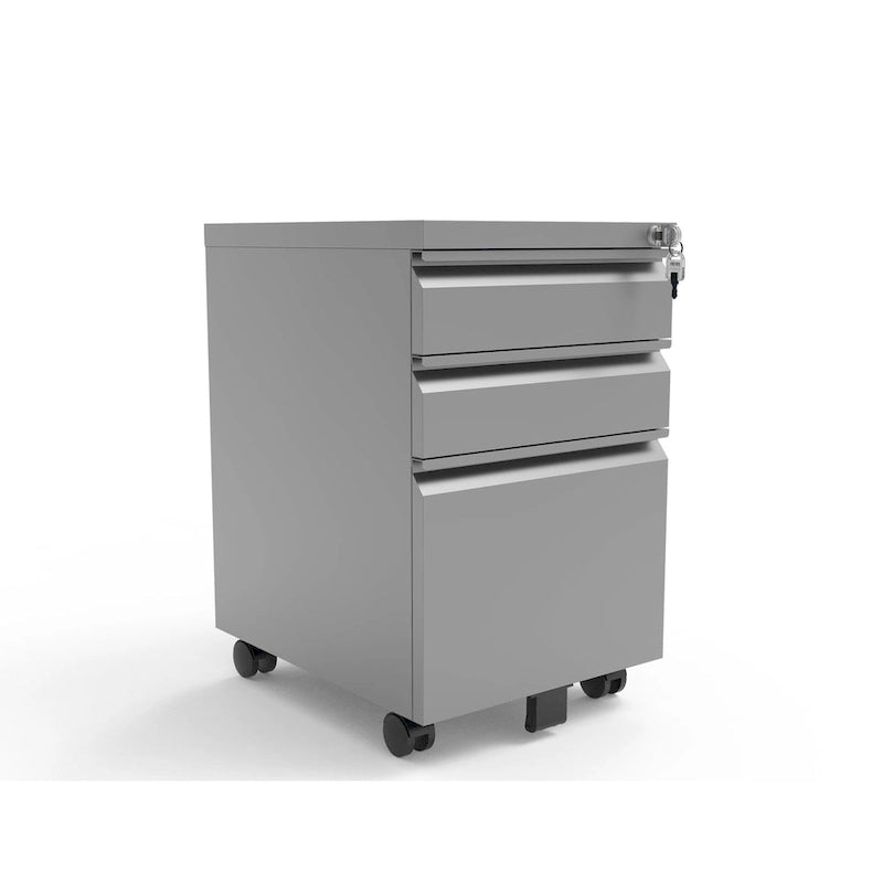 Modern Matte 3-Drawer Mobile File Cabinet by