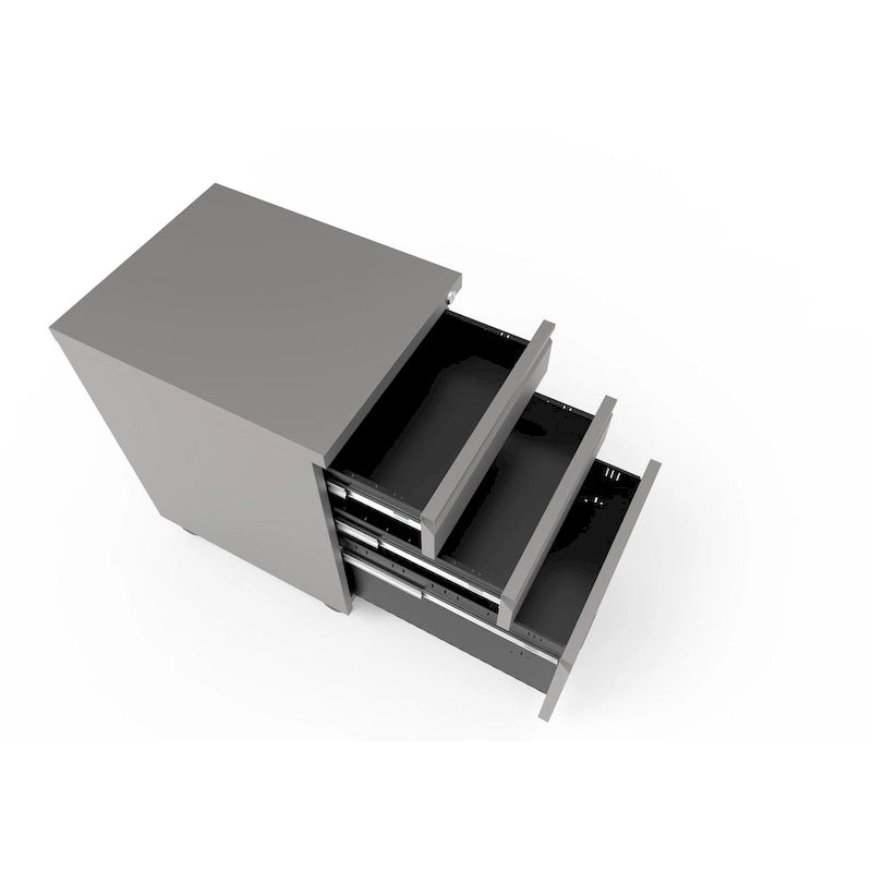 Modern Matte 3-Drawer Mobile File Cabinet by
