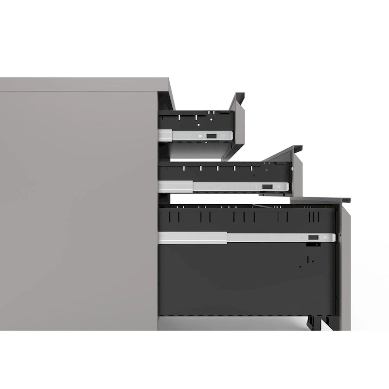 Modern Matte 3-Drawer Mobile File Cabinet by