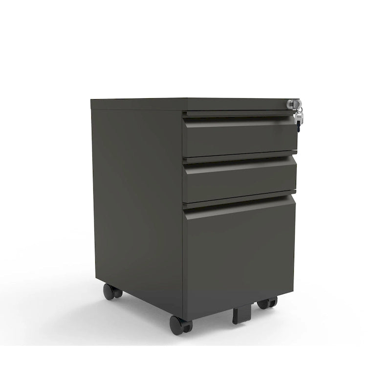 Modern Matte 3-Drawer Mobile File Cabinet by