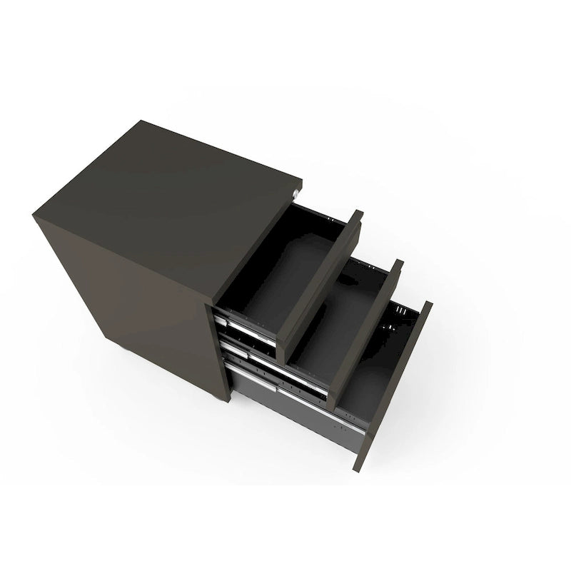 Modern Matte 3-Drawer Mobile File Cabinet by