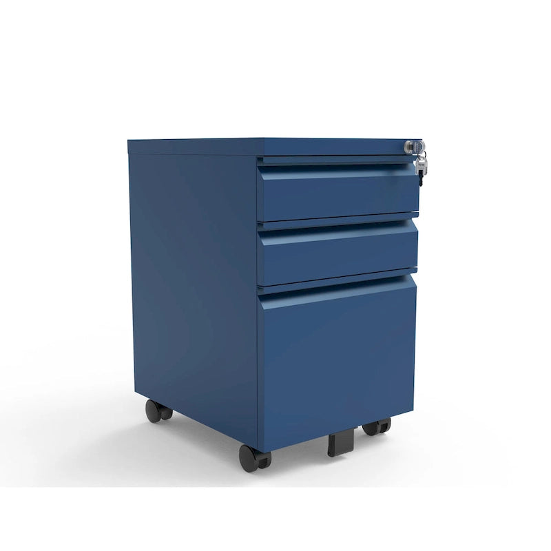Modern Matte 3-Drawer Mobile File Cabinet by