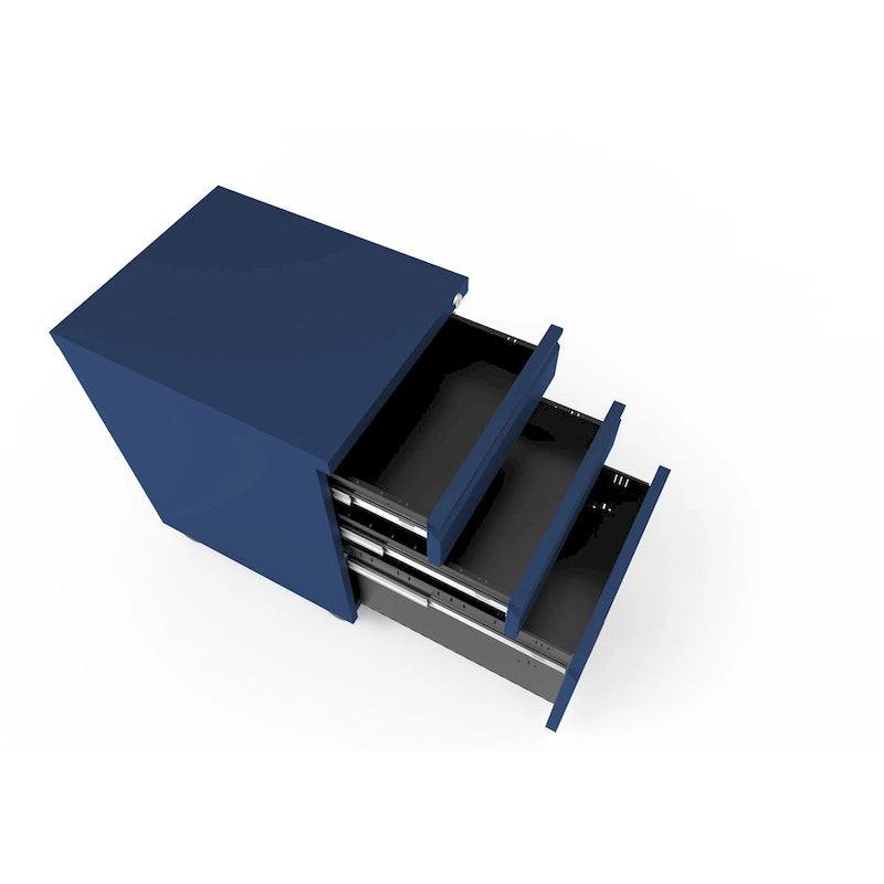 Modern Matte 3-Drawer Mobile File Cabinet by