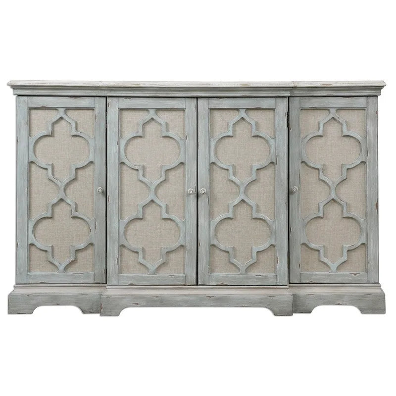 Sea Grey 4-door Cabinet