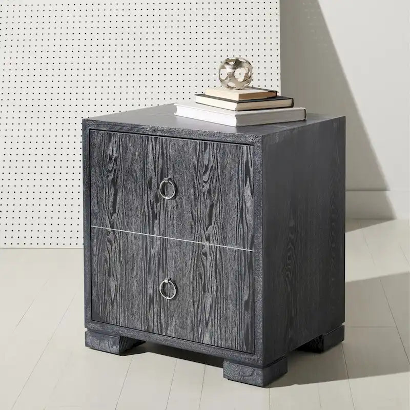 White/ Gold Lacquer Chest - 24Wx18Dx26H