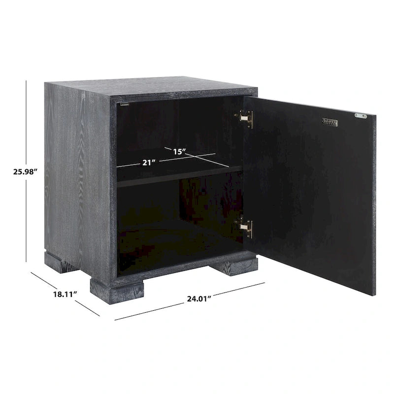 White/ Gold Lacquer Chest - 24Wx18Dx26H