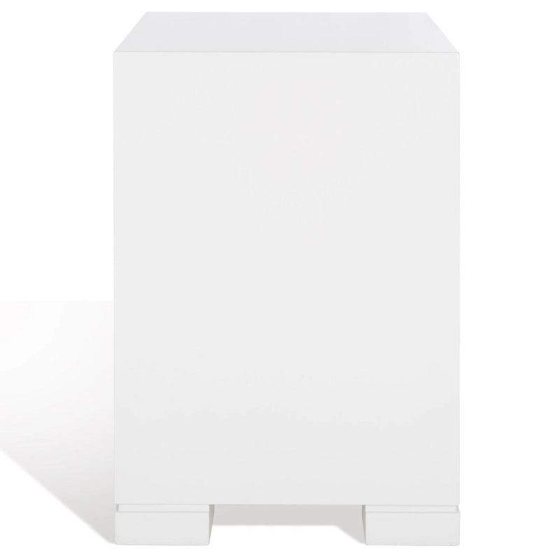 White/ Gold Lacquer Chest - 24Wx18Dx26H