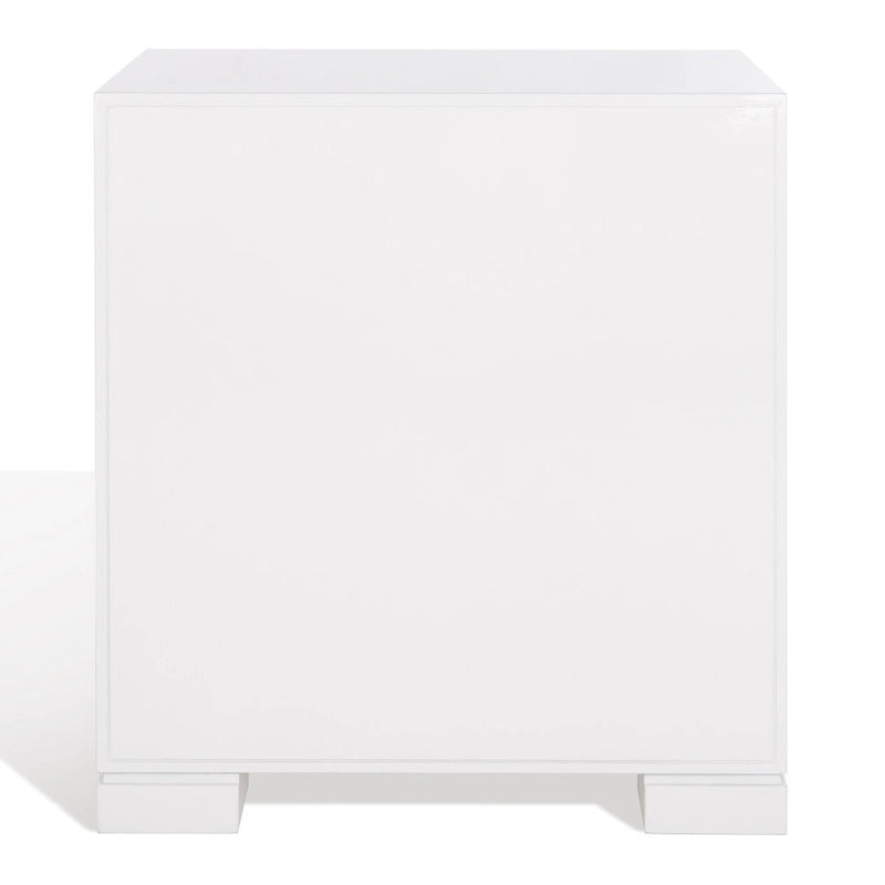 White/ Gold Lacquer Chest - 24Wx18Dx26H