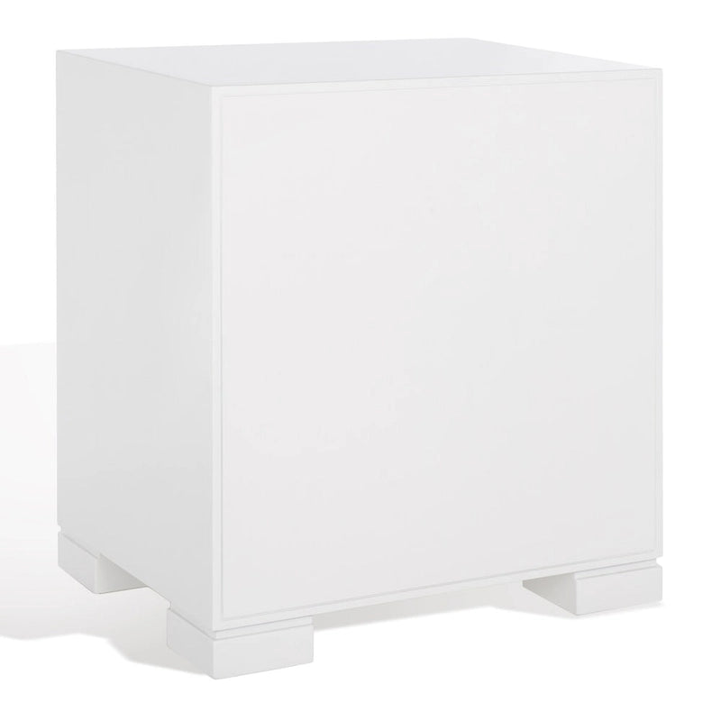 White/ Gold Lacquer Chest - 24Wx18Dx26H