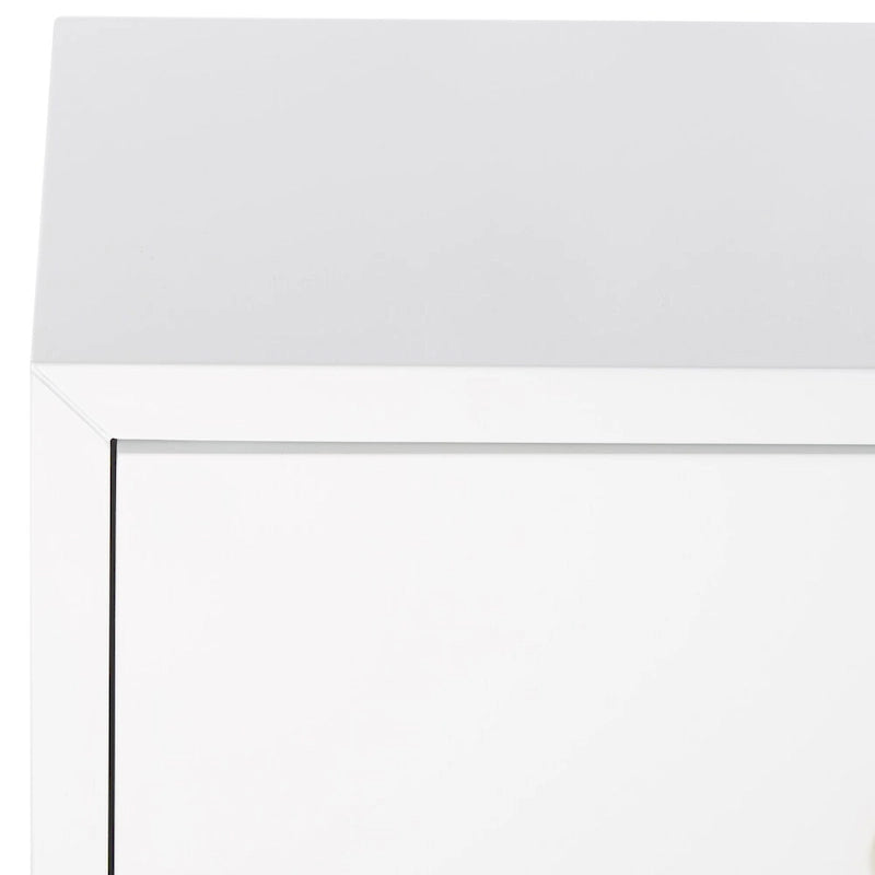 White/ Gold Lacquer Chest - 24Wx18Dx26H