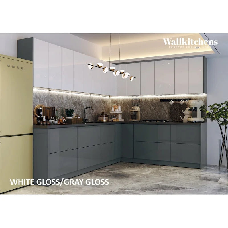 Kitchen Culinary Collection Gray Color Base Size 10Ft Wide - 94x120