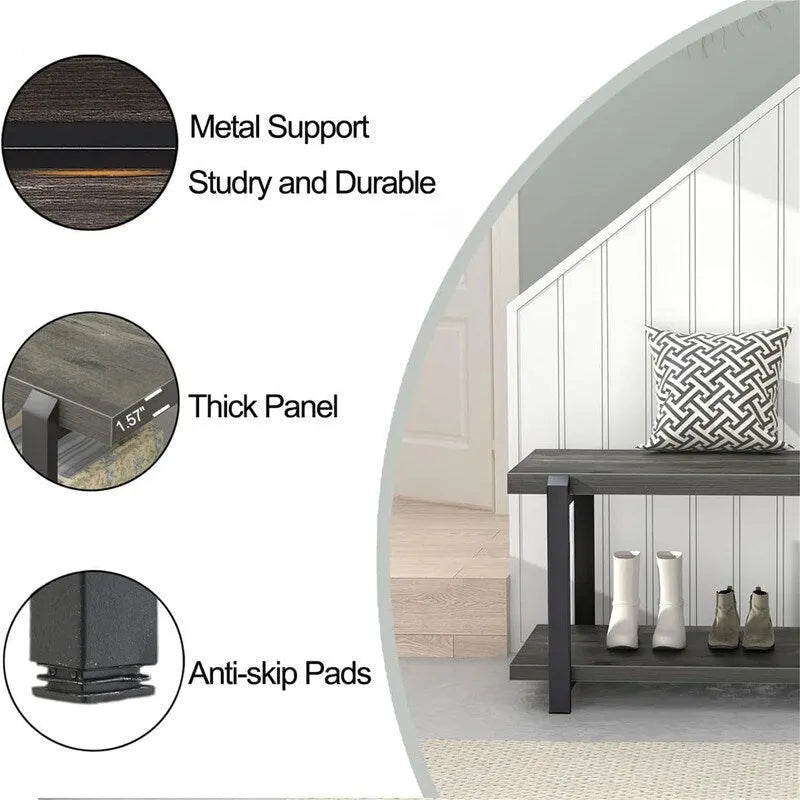 Entryway Bench - 14D x 47W x 17.9H