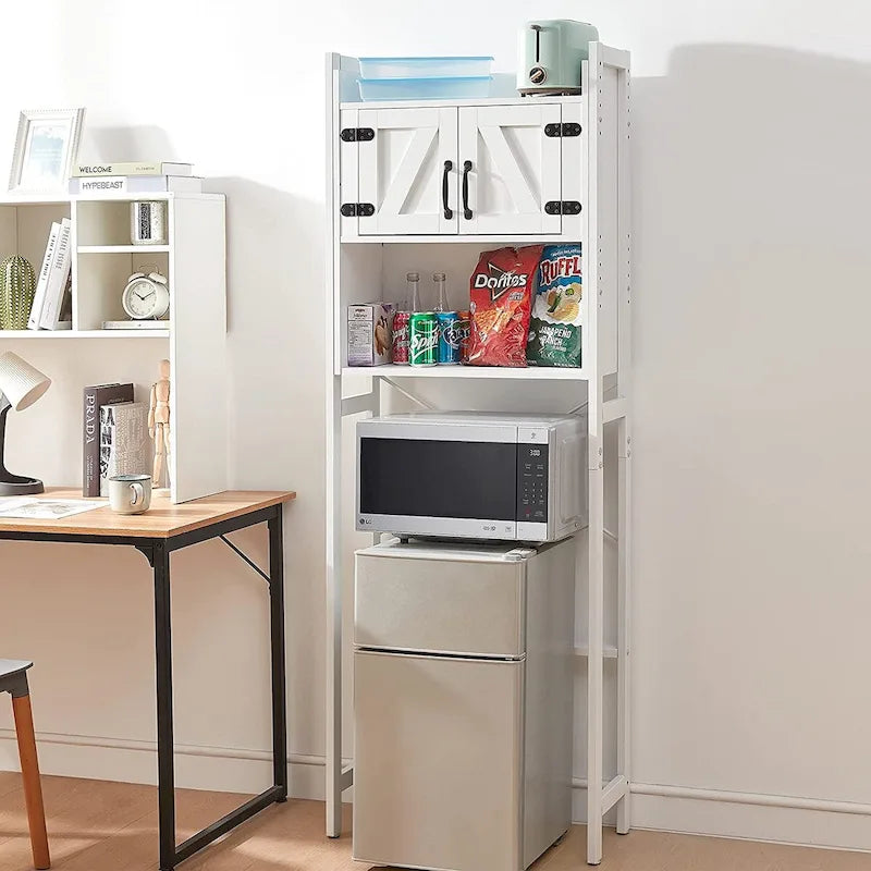 Dorm Hutch - Over the Fridge Organizer by - 23.60L x 9.85D x 74H