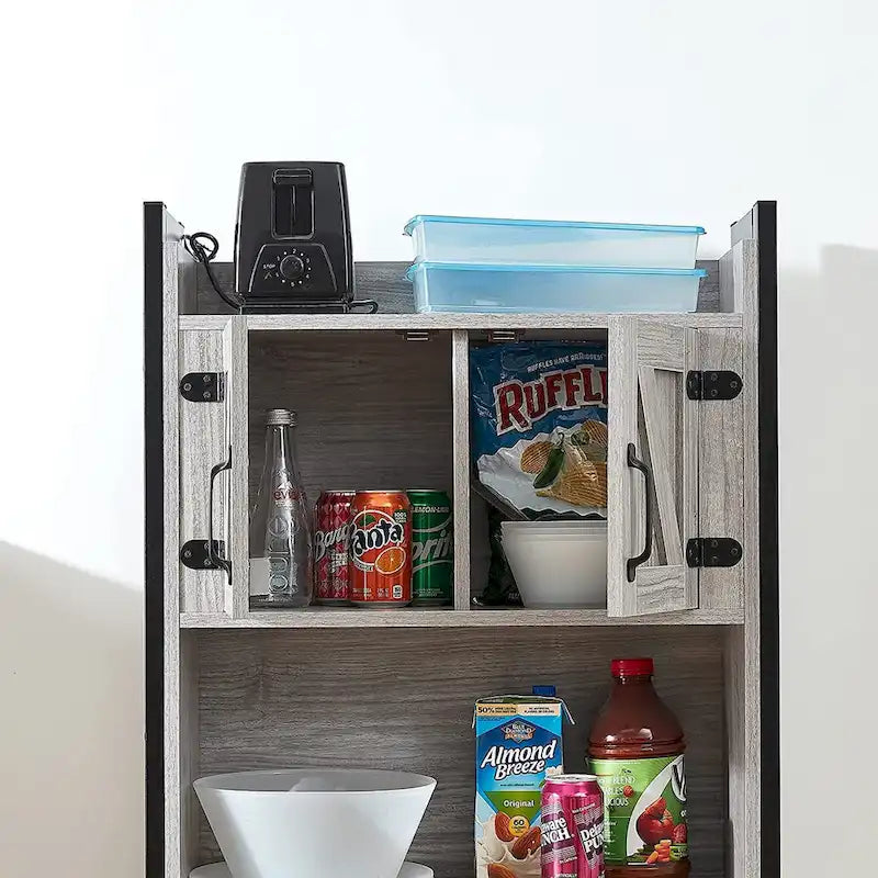 Dorm Hutch - Over the Fridge Organizer by - 23.60L x 9.85D x 74H