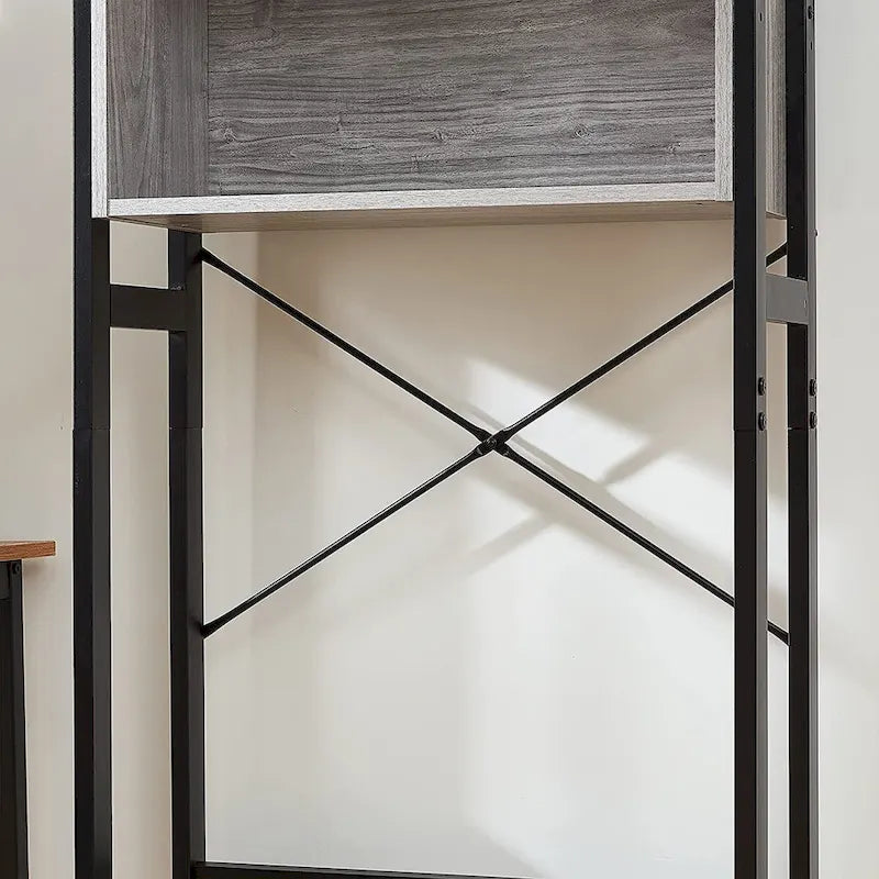 Dorm Hutch - Over the Fridge Organizer by - 23.60L x 9.85D x 74H