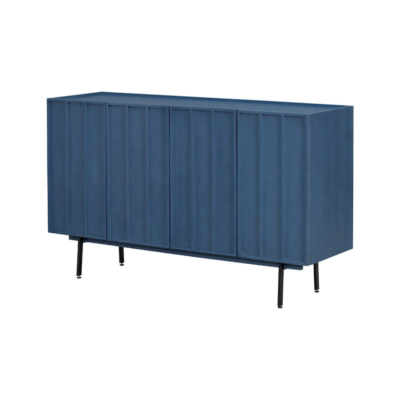 Modern Cabinet with 4 Doors and Adjustable Shelves