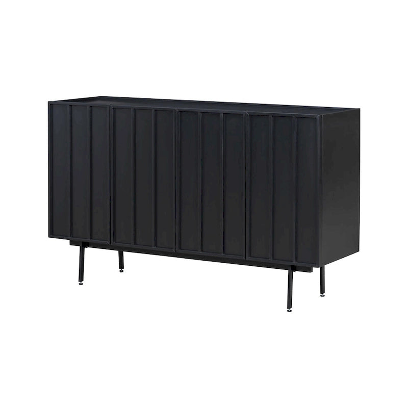Modern Cabinet with 4 Doors and Adjustable Shelves