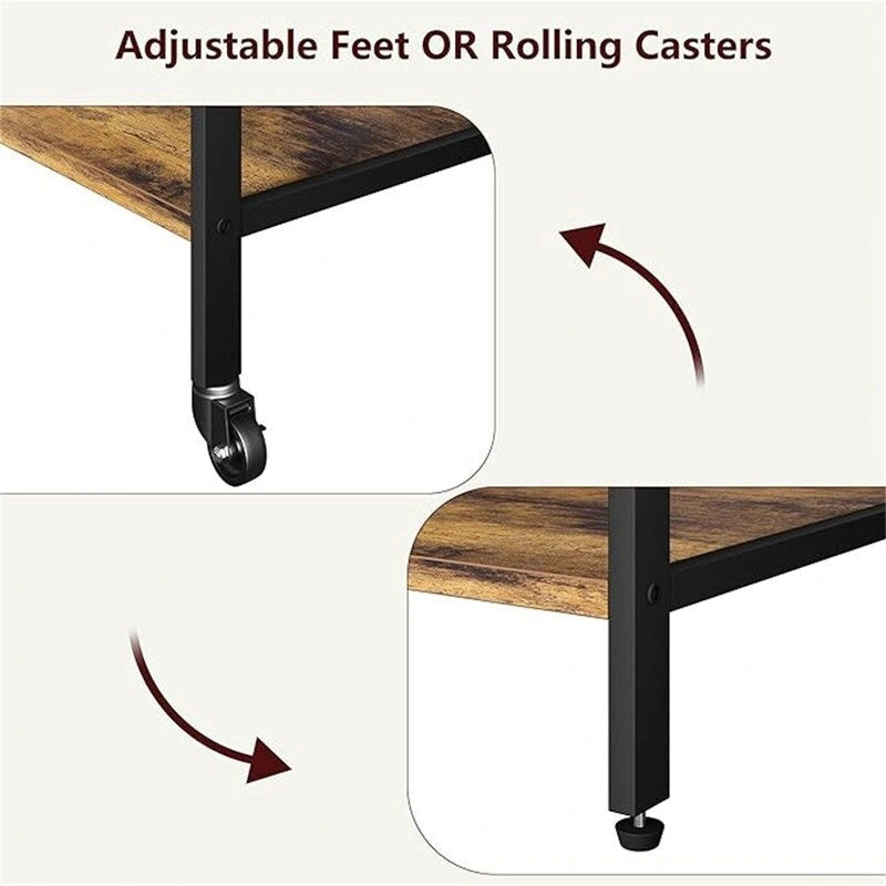 Printer Stand with Charging Station - 32.5 x 18.25 x 5