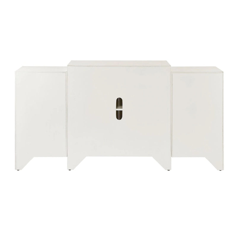 Cream Quatrefoil Dining Buffet Server