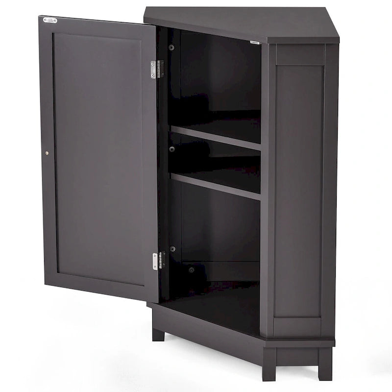 Bathroom Corner Cabinet with Adjustable Shelf