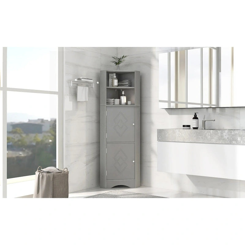 Freestanding Storage Cabinet with Doors